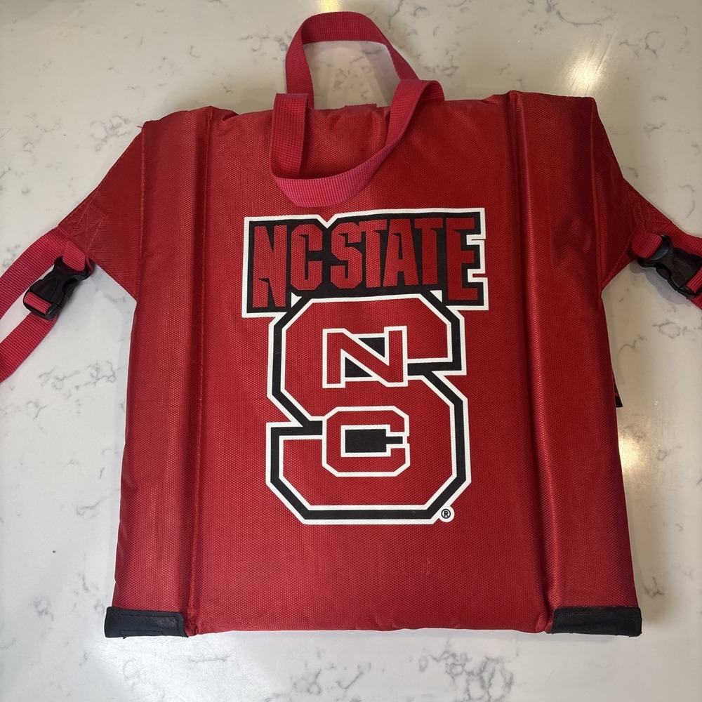NC State University Wolfpack Stadium Bleacher Seat Folding Cushion Football NCSU
